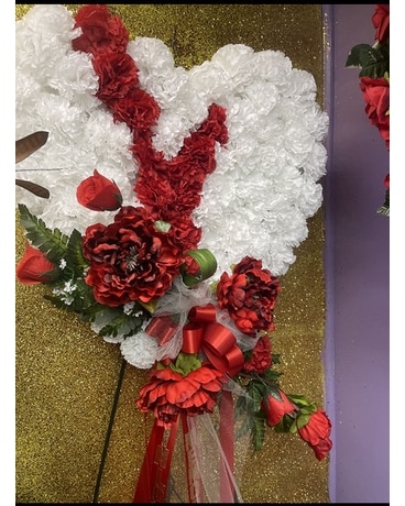 Wishing Well Sympathy Flower Arrangement