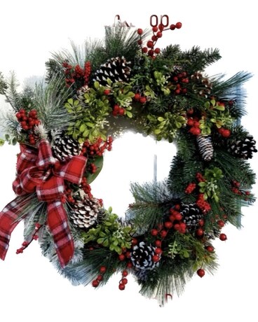 Forever Pine Wreath Class Flower Arrangement