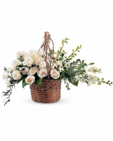 Basket of Light Flower Arrangement