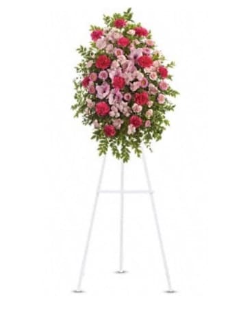 Pink Tribute Spray Flower Arrangement