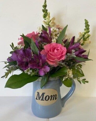 Mom Mug Flower Arrangement