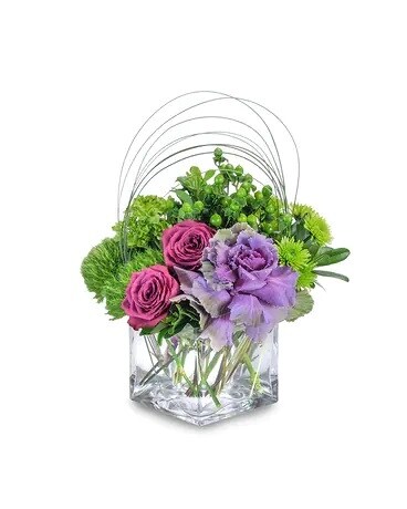 Magenta Shelter Flower Arrangement