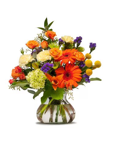 Papaya Whip Flower Arrangement