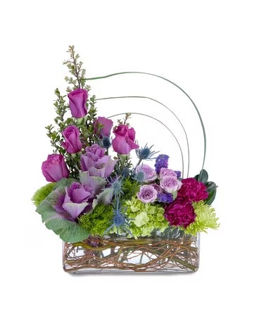Magenta Magic Flower Arrangement
