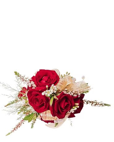 Scarlet Corsage Flower Arrangement