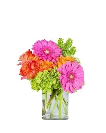 Rainbow Sherbet Flower Arrangement