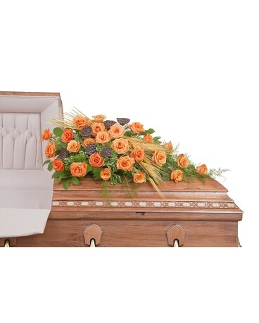 Fall Splendor Casket Spray Flower Arrangement