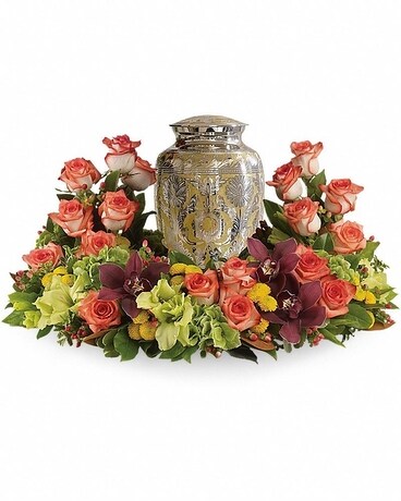 Sunset Wreath Flower Arrangement