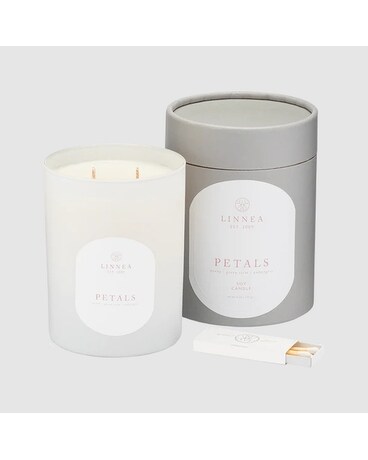 Linnea Petals  2 Wick Candle Jar Candle