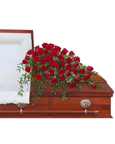Simply Roses Supreme Casket Spray Flower Arrangement
