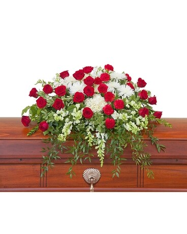 Enduring Strength Casket Spray Flower Arrangement