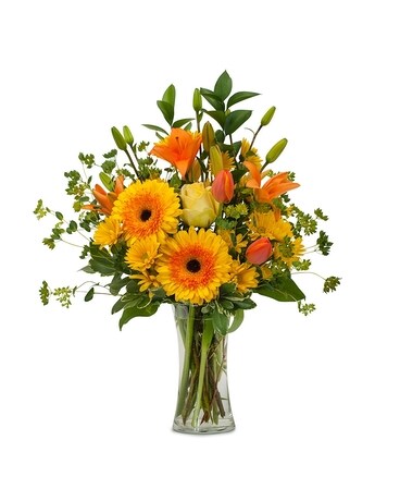 Citrus Spray Flower Arrangement