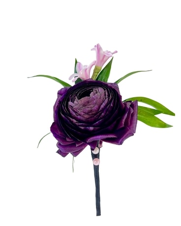 Midnight Boutonniere Boutonniere