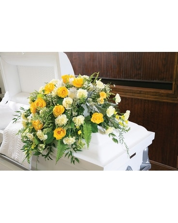 Eternal Sunshine Casket Spray Sympathy Arrangement