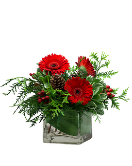 Berry and Light Flower Arrangement