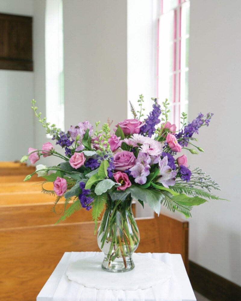 Lavender Reflections Vase in St. Louis MO - Alex Waldbart Florist