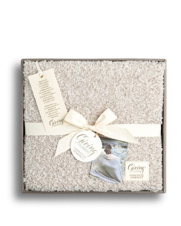 Demdaco Giving Blanket Throw - taupe Gifts