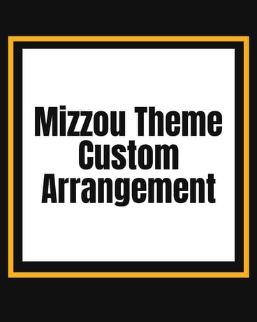 Mizzou Theme Custom Arrangement Flower Arrangement