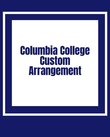 Columbia College Theme Arrangement Flower Arrangement