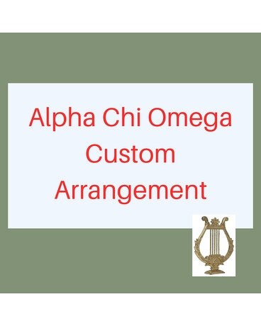Alpha Chi Omega Custom Arrangement Flower Arrangement