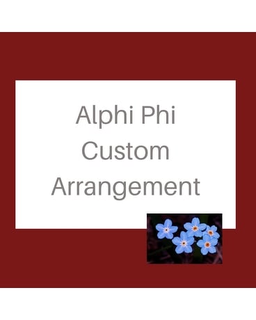 Alpha Phi Custom Arrangement Flower Arrangement