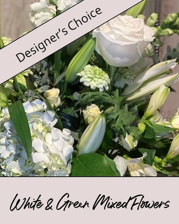 Designer's Choice - Classic White Mixed Flower Arrangement