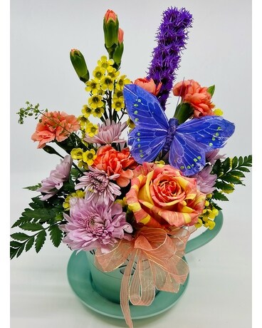 Spring Tea Flower Arrangement