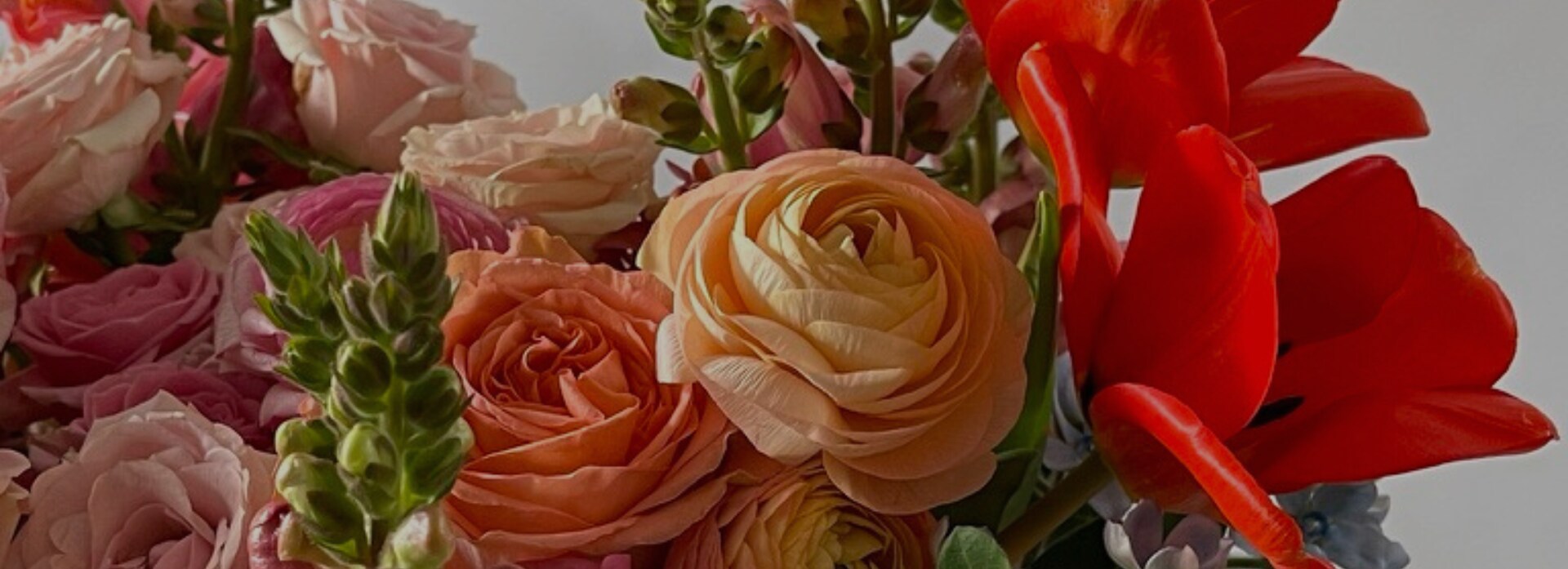 White and Red Roses Bridal Bouquet in Las Vegas, NV