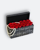 Fresh Red Roses size,  inches height and  inches wide.