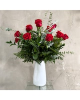 Dozen Red Roses size, 30 inches height and 24 inches wide.
