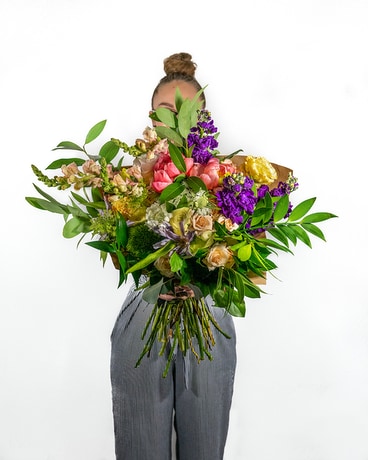 Mother's Day Wrapped Bouquet Flower Arrangement