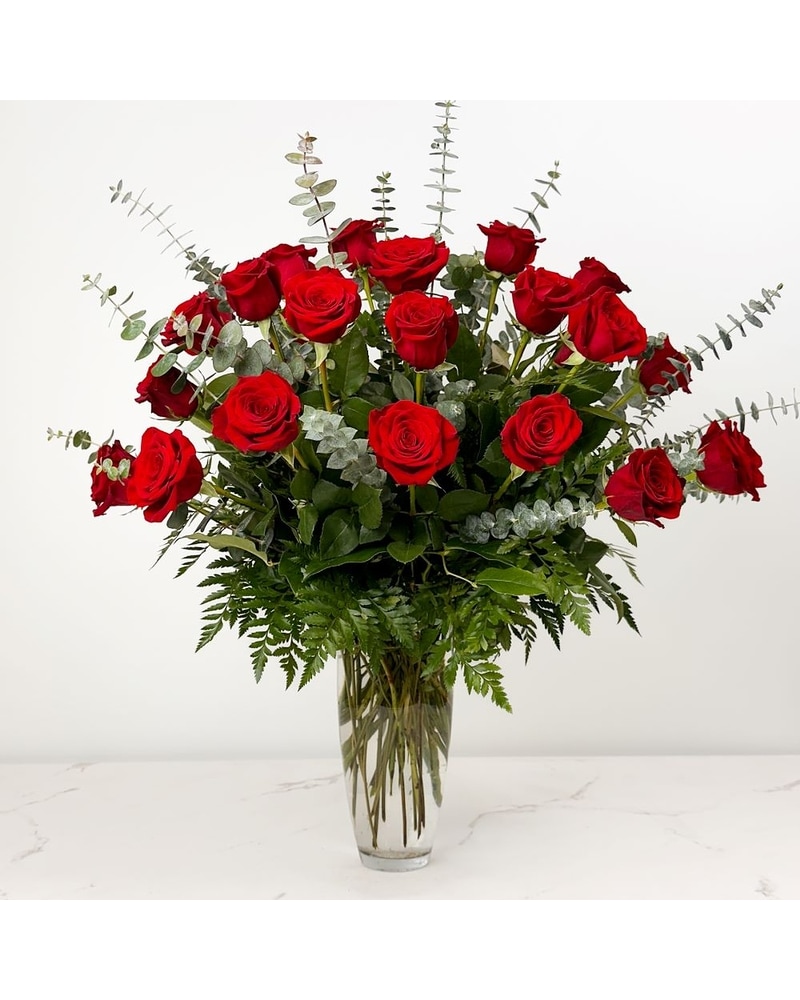 24 Rose Bouquet | Two Dozen Long Stem Roses | Flora Couture