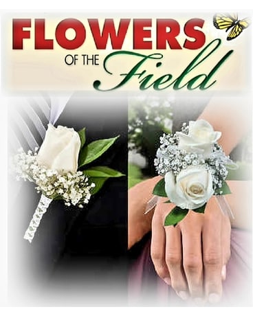 White Corsage Set Flower Arrangement