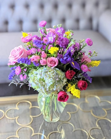 Bejeweled Flower Arrangement
