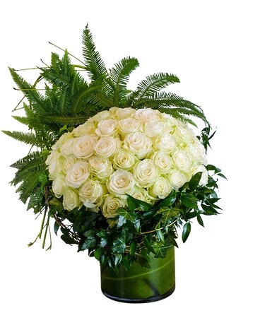 Elegance in White Flower Arrangement