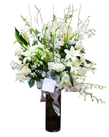 White Angel Flower Arrangement