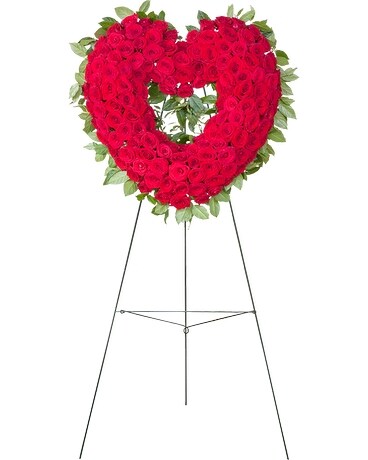 Open Heart Flower Arrangement