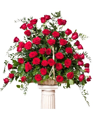 Fireside Farewell Flower Arrangement