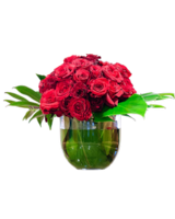 60 Red Roses size,  inches height and  inches wide.