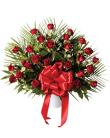48 Red Roses size,  inches height and  inches wide.