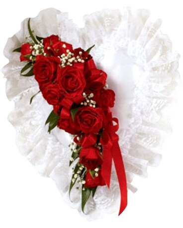 Casket Pillow Flower Arrangement