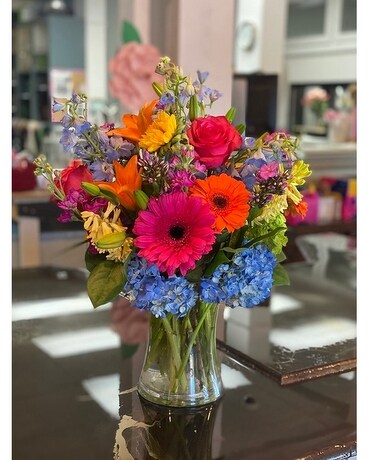 Rainbow of Color Flower Arrangement