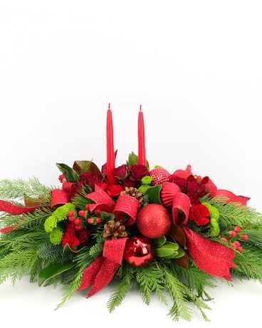 The Delmar Christmas Centerpiece Flower Arrangement