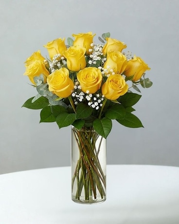99 Yellow Roses 1 Dozen Yellow Roses in Schenectady NY - Frank Gallo & Son Florist