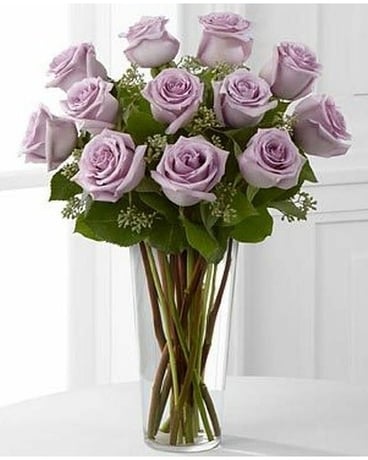 Dozen Lavender Roses