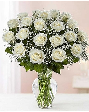 2 White Dozen Roses