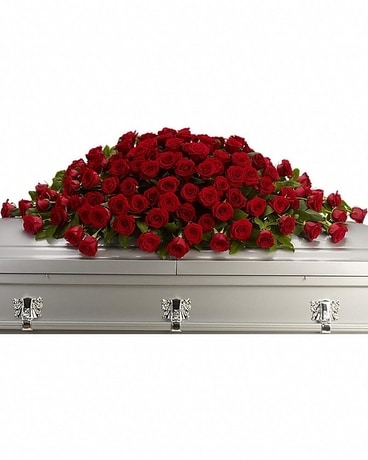 Greatest Love Casket Spray Flower Arrangement