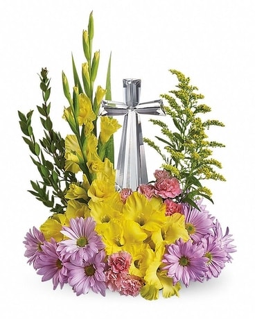 Gallo's Crystal Cross Bouquet Flower Arrangement