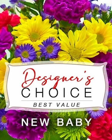 New Baby Designer's Choice Flower Arrangement