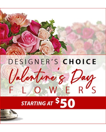 Valentine's Day Designer's Choice Flower Arrangement